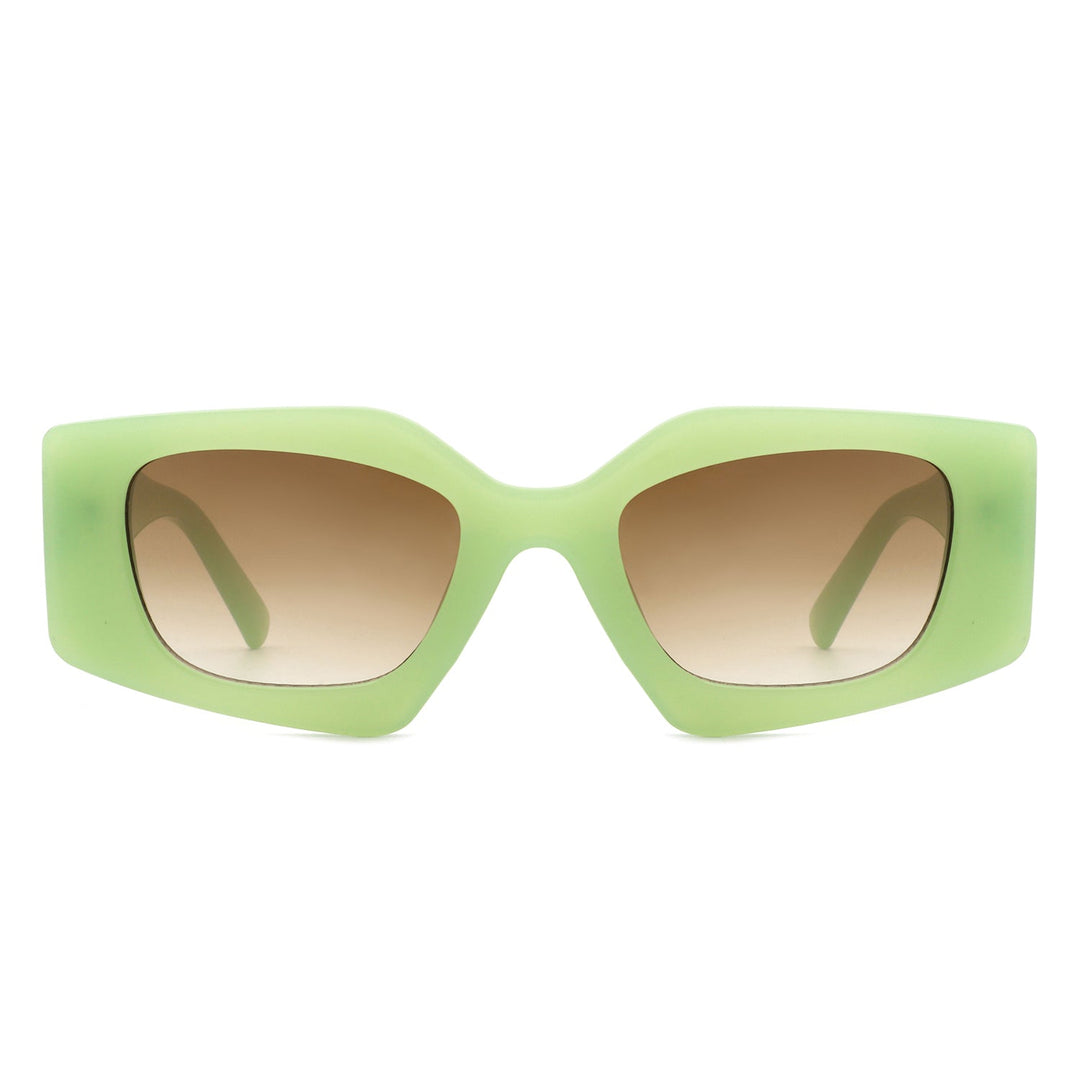 Oceanova - Square Retro Geometric Fashion Sunglasses-4