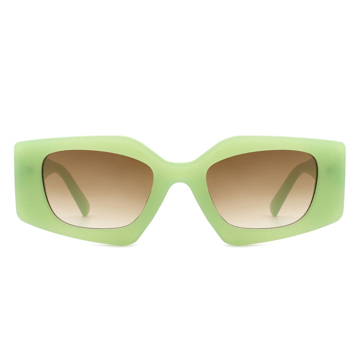 Oceanova - Square Retro Geometric Fashion Sunglasses-4