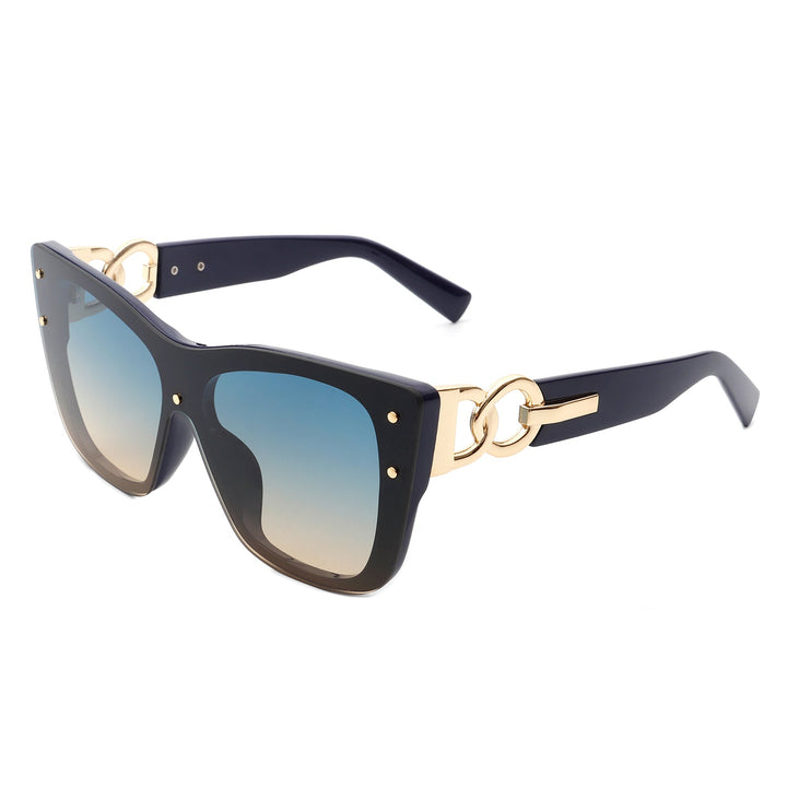 Windborn - Women Retro Square Tinted Cat Eye Fashion Sunglasses-4