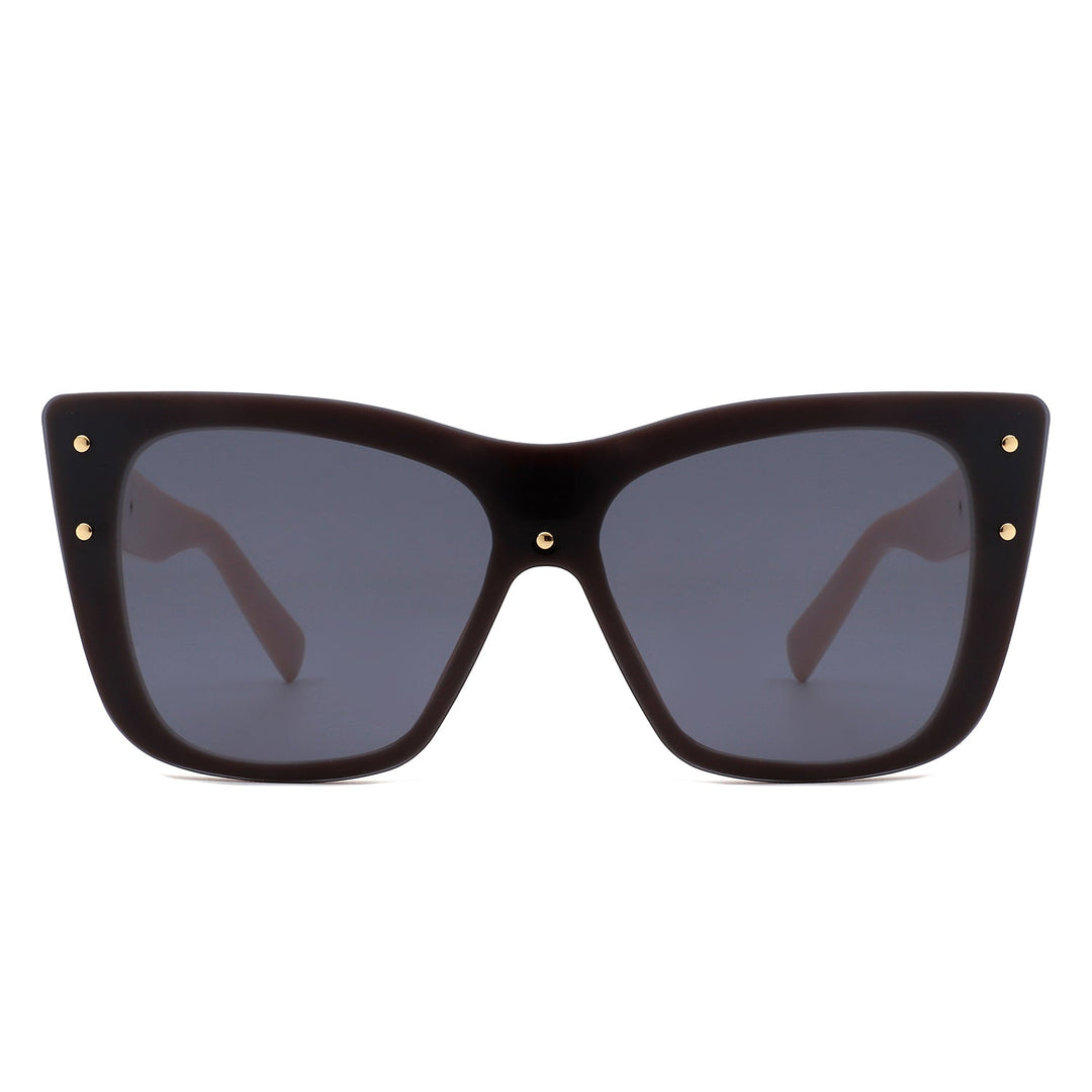Windborn - Women Retro Square Tinted Cat Eye Fashion Sunglasses-7