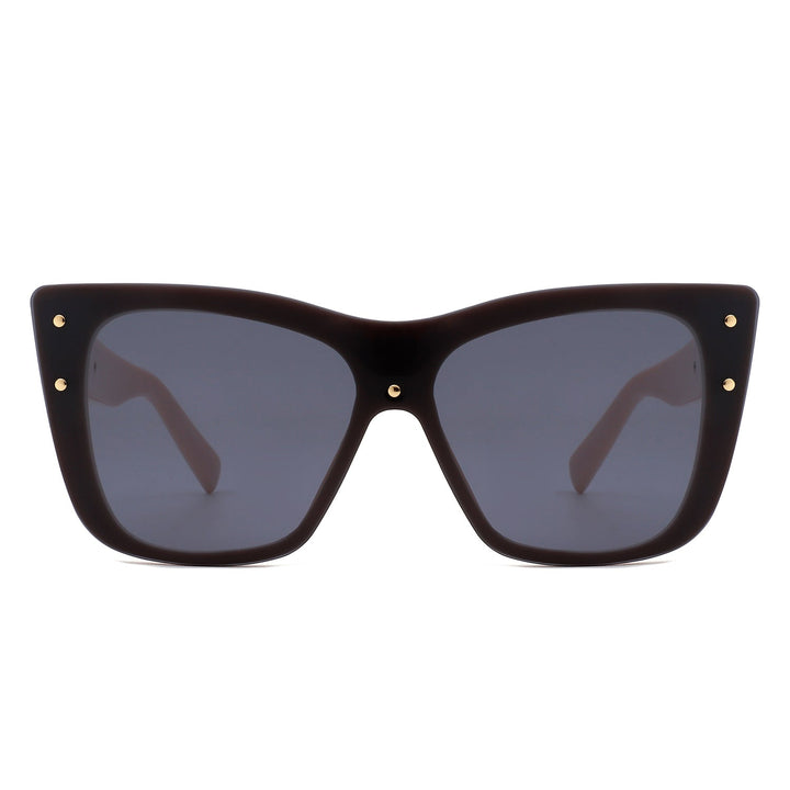 Windborn - Women Retro Square Tinted Cat Eye Fashion Sunglasses-7