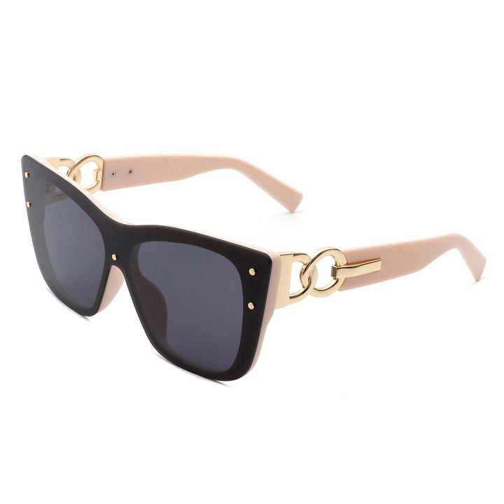 Windborn - Women Retro Square Tinted Cat Eye Fashion Sunglasses-6