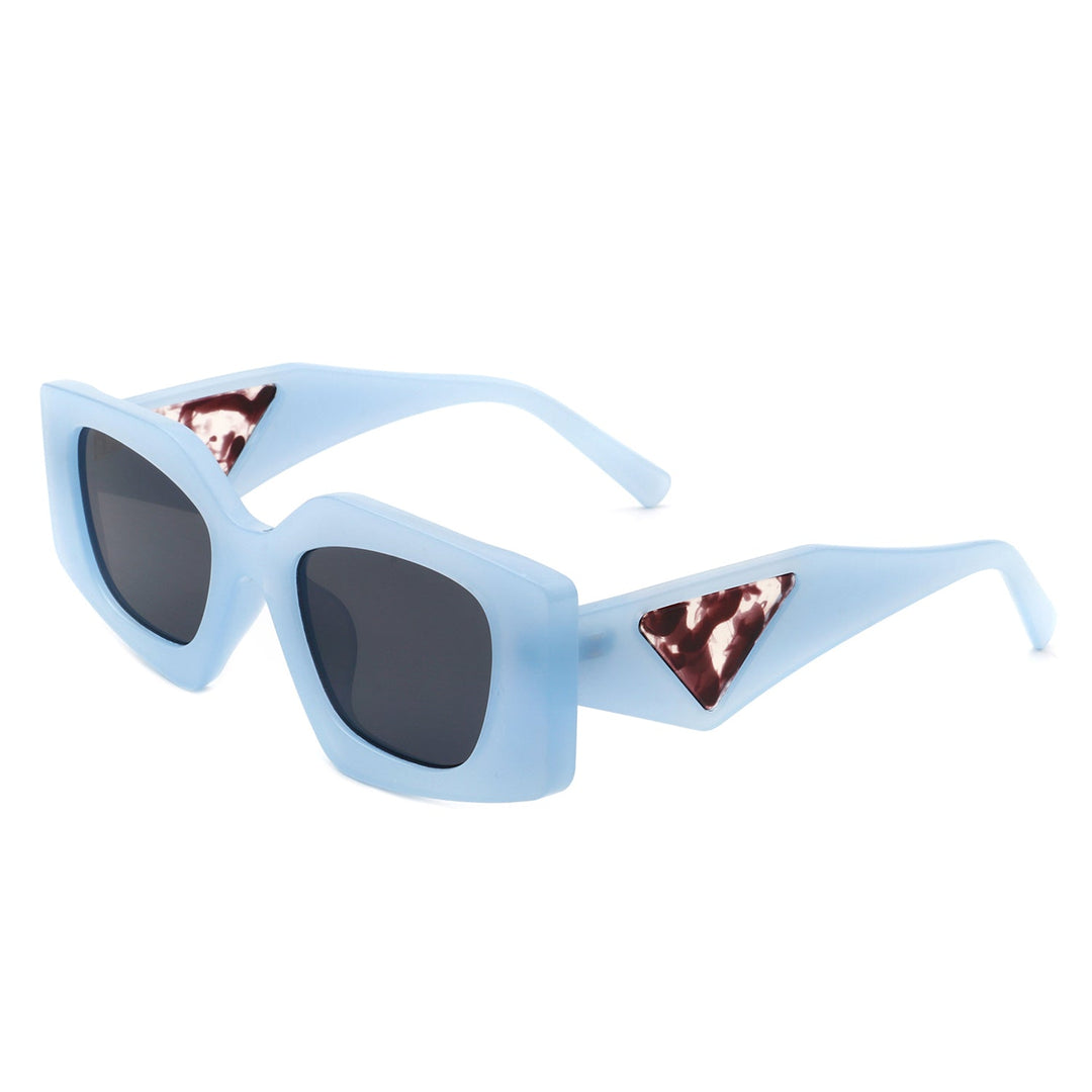 Oceanova - Square Retro Geometric Fashion Sunglasses-7