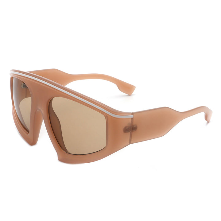 Bramble - Oversize Futuristic Square Women Fashion Sunglasses-7