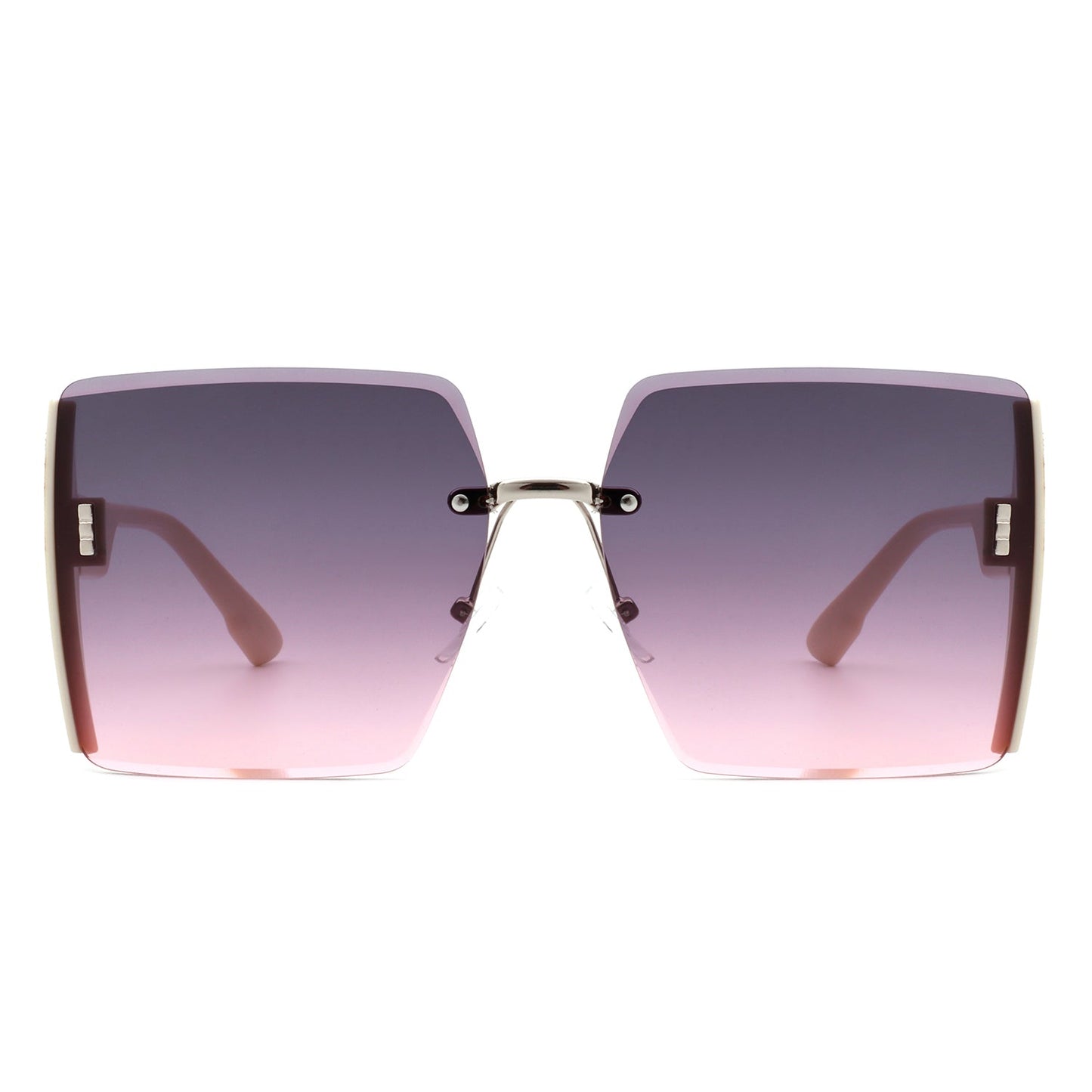 Phoenixy - Square Oversize Half Frame Fashion Women Sunglasses-9