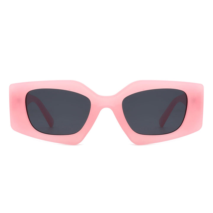 Oceanova - Square Retro Geometric Fashion Sunglasses-8