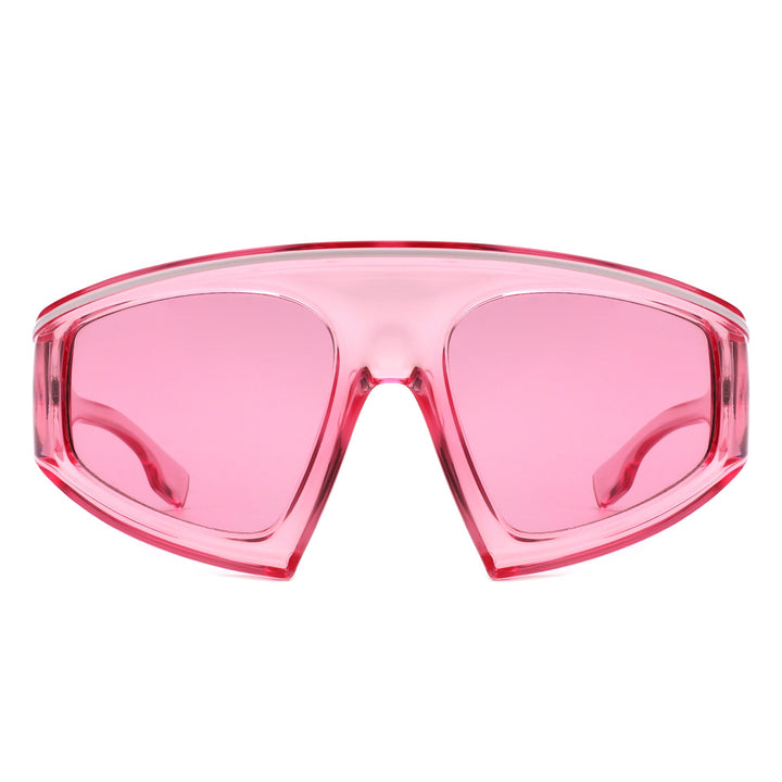 Bramble - Oversize Futuristic Square Women Fashion Sunglasses-8