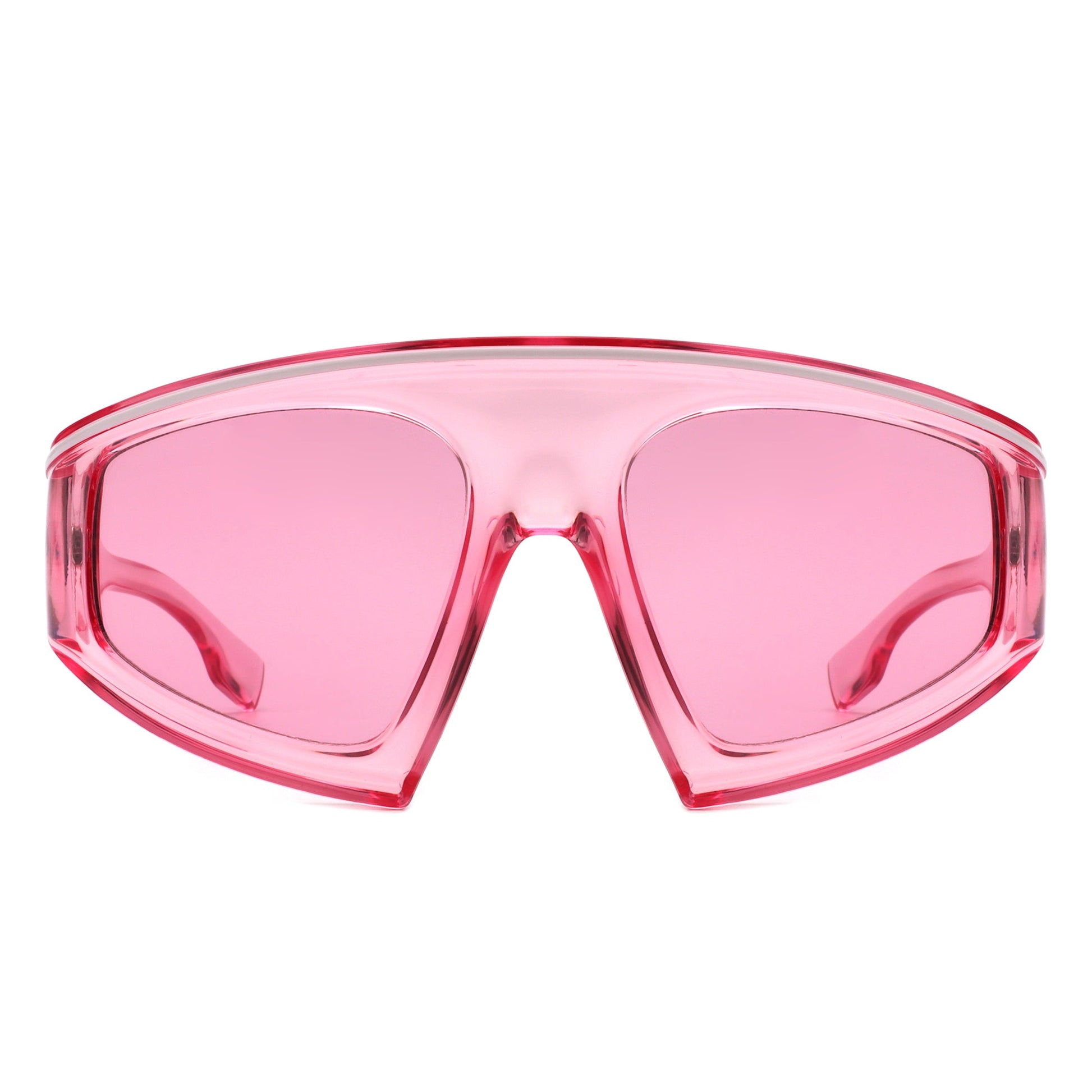 Bramble - Oversize Futuristic Square Women Fashion Sunglasses-8