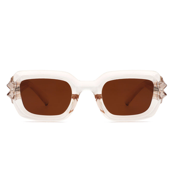 Prismite - Square Geometric Retro Irregular Thick Frame Fashion Sunglasses-1