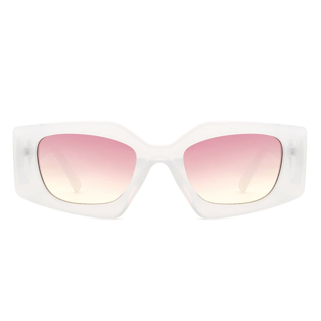 Oceanova - Square Retro Geometric Fashion Sunglasses-10