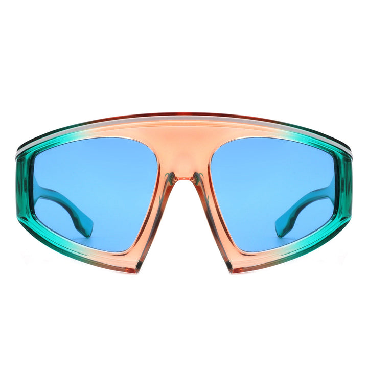 Bramble - Oversize Futuristic Square Women Fashion Sunglasses-10