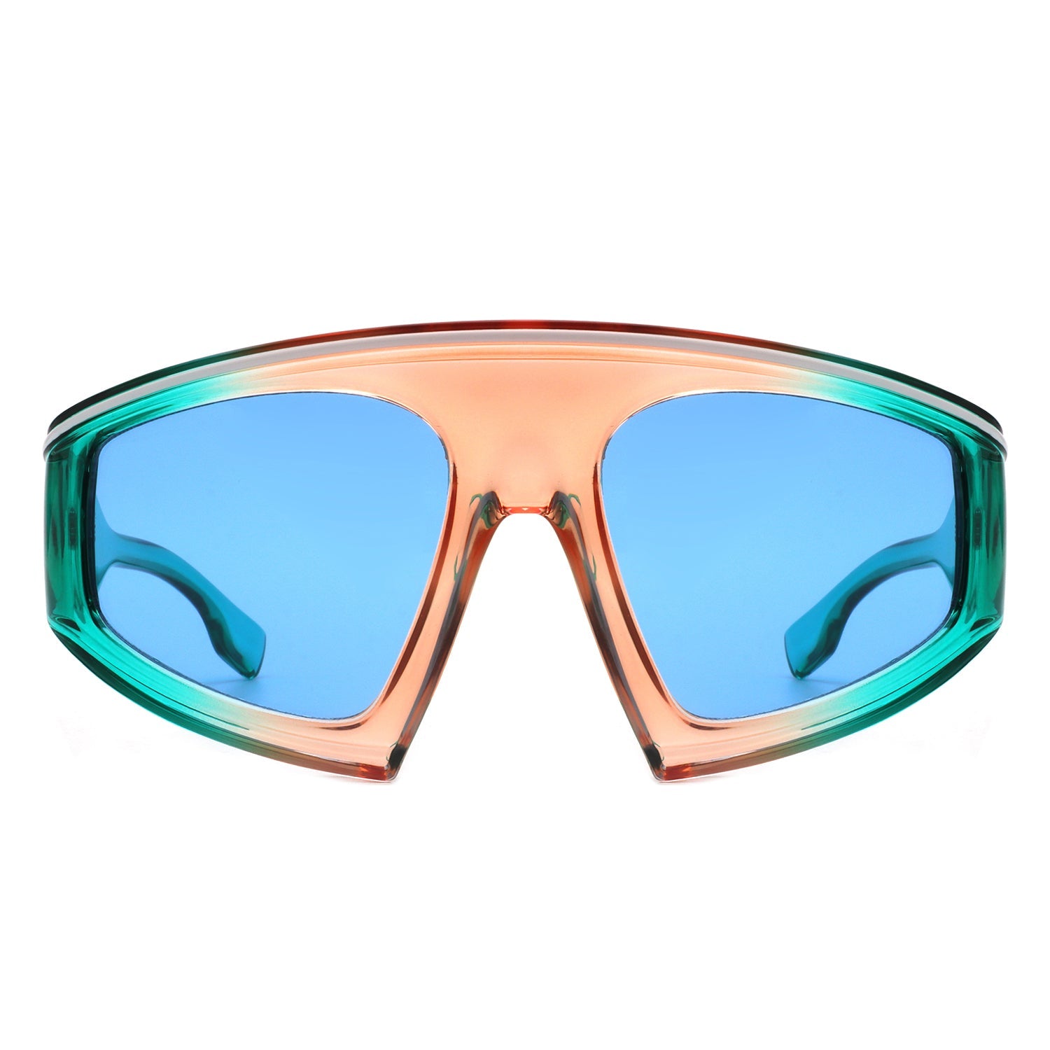 Bramble - Oversize Futuristic Square Women Fashion Sunglasses-10