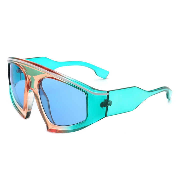 Bramble - Oversize Futuristic Square Women Fashion Sunglasses-11