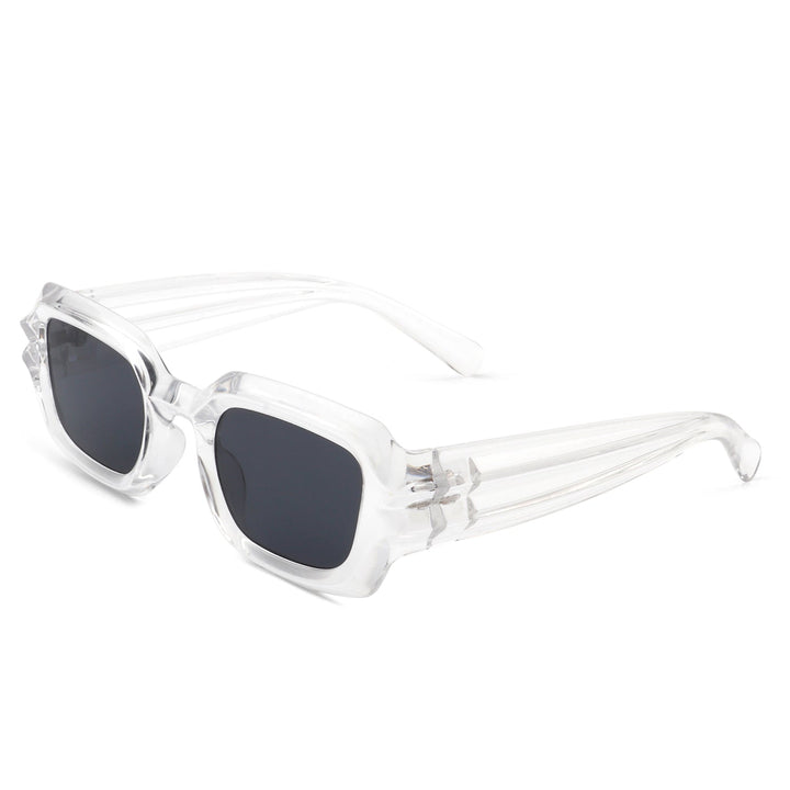 Prismite - Square Geometric Retro Irregular Thick Frame Fashion Sunglasses-10