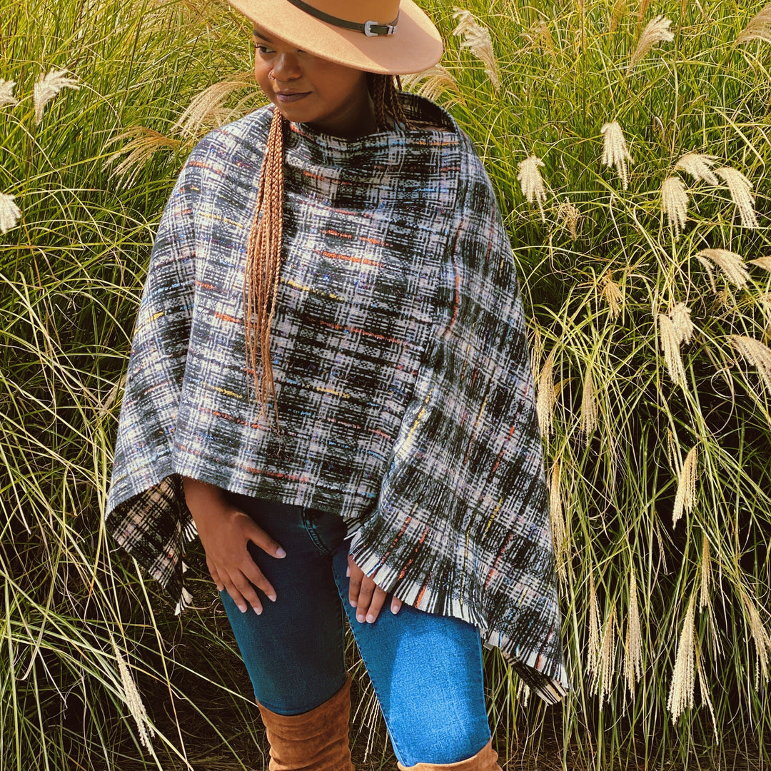 Tweed Please Luxe Poncho-5