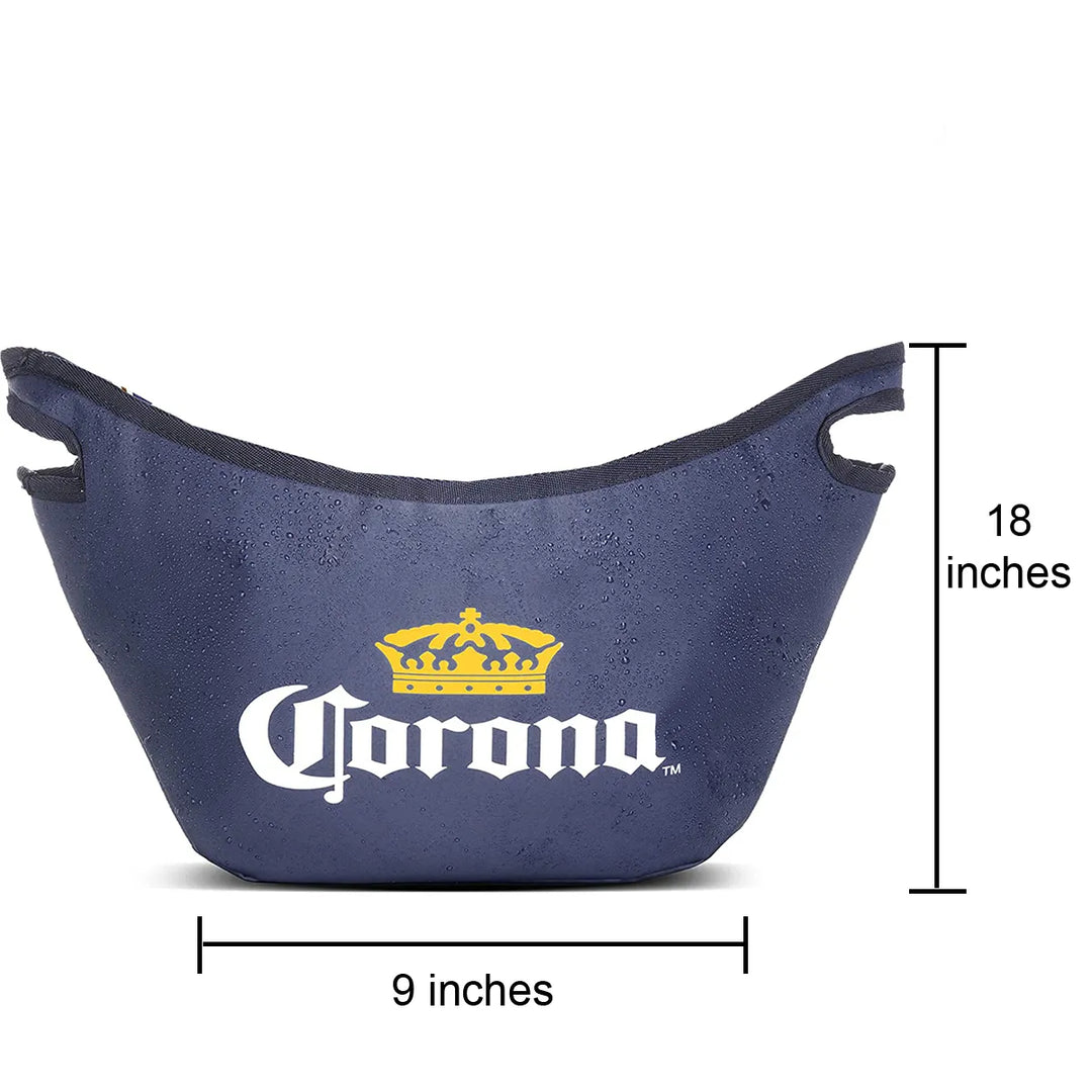 Corona Foldable Soft Sided Ice Bucket Cooler - Up To 10 Bottles - Scarvesnthangs