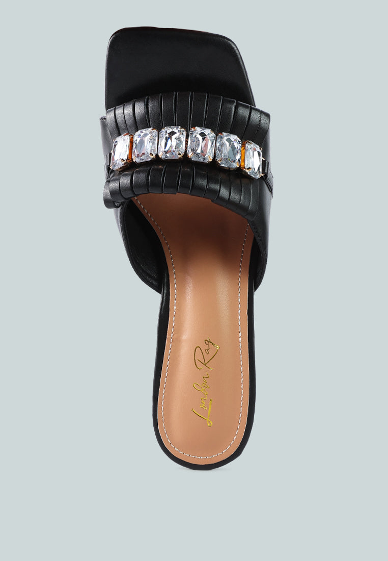 deeba clear heel jewel sandals-8