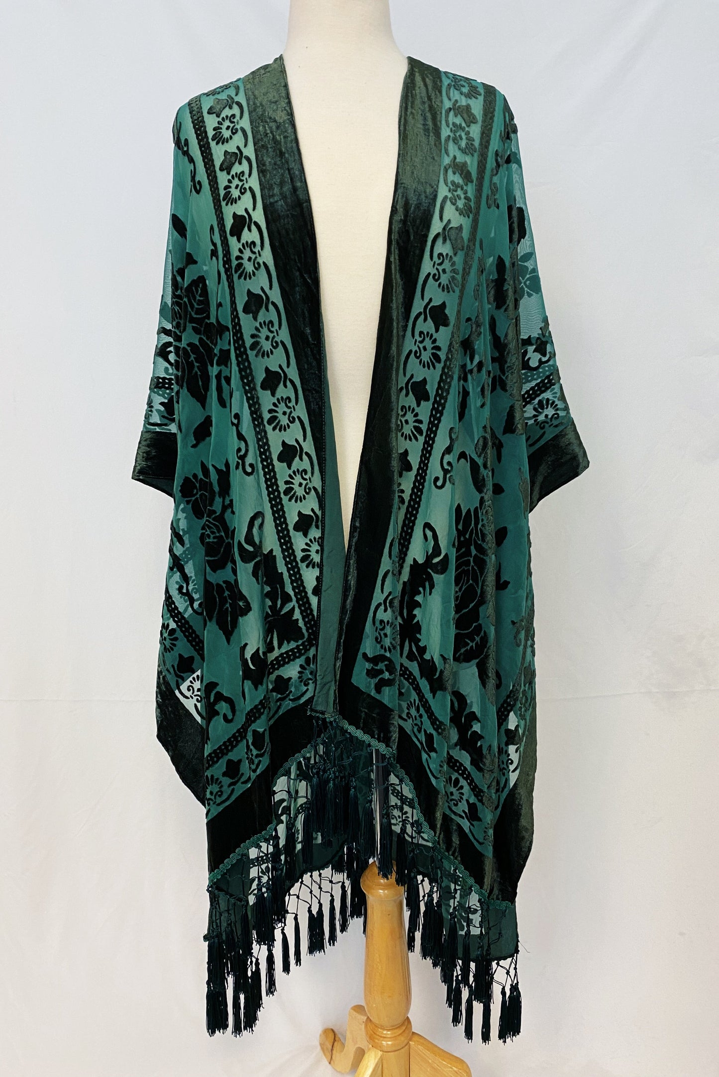 Elegant Boho Burnout Kimono-16