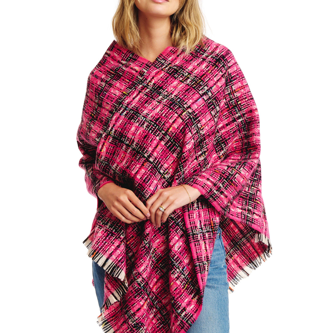 Tweed Please Luxe Poncho-2