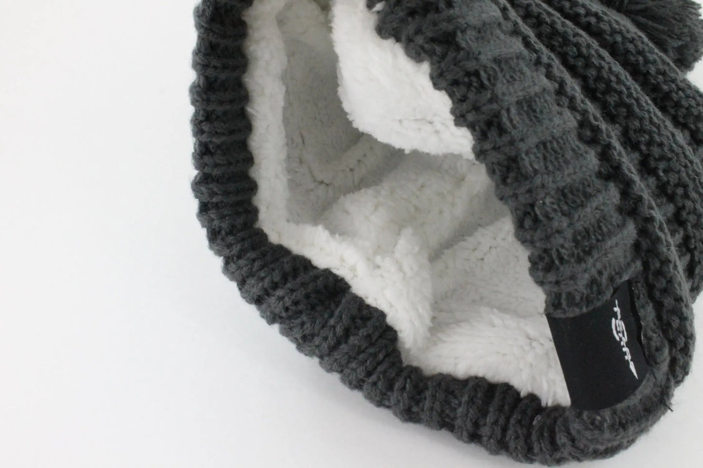 Fear0 NJ Warmest Plush Insulated Cuff Knit Pom Women Winter Beanie Hat-9