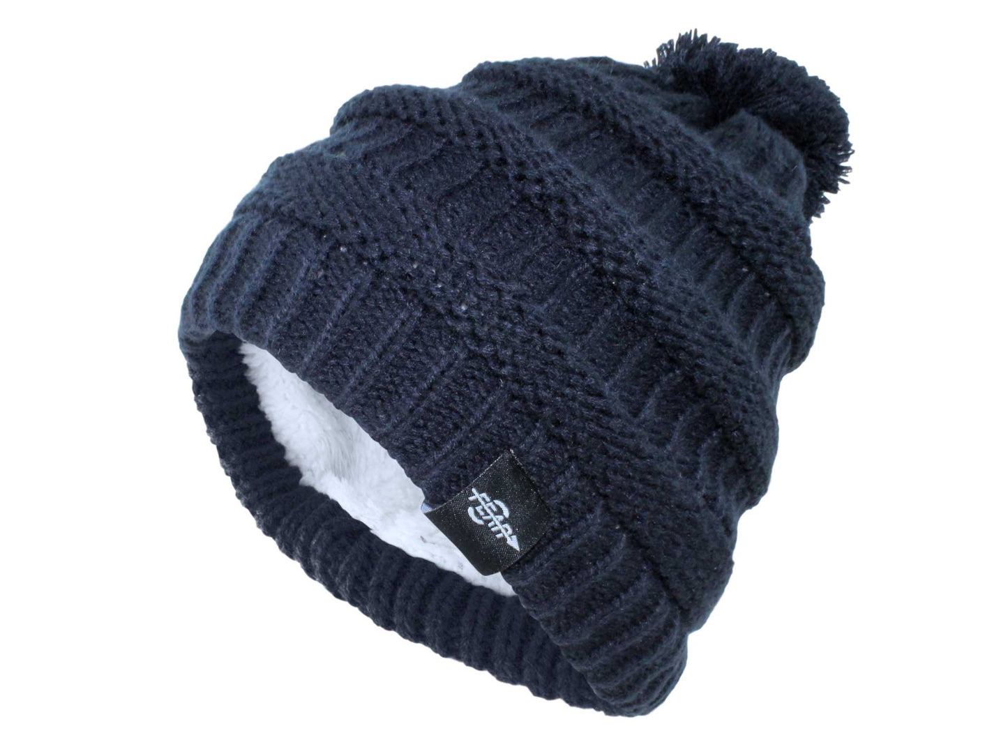 Fear0 NJ Warmest Plush Insulated Knit Pom Women Winter Beanie Hat-4