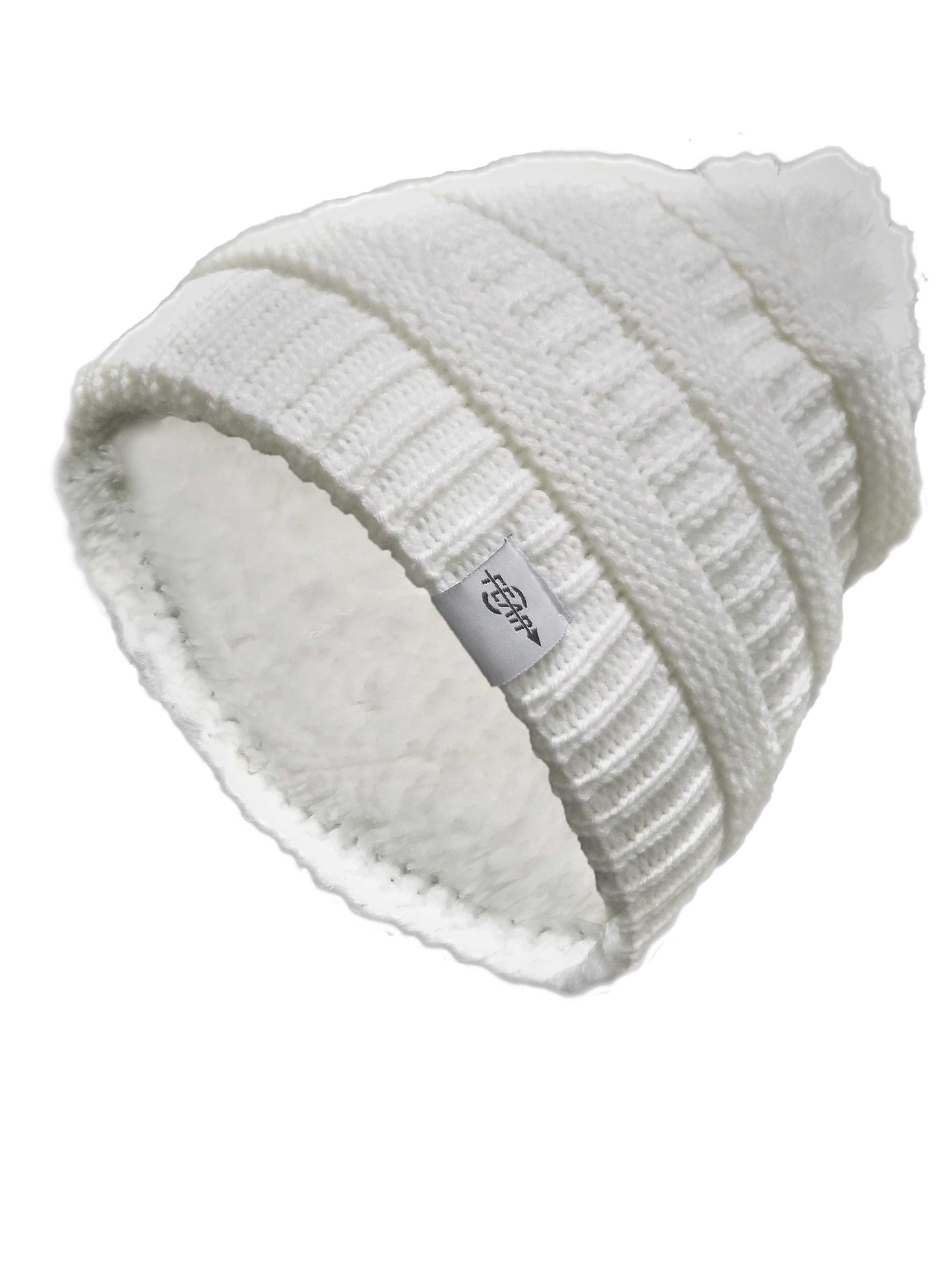 Fear0 NJ Warmest Plush Insulated Knit Pom Women Winter Beanie Hat-5