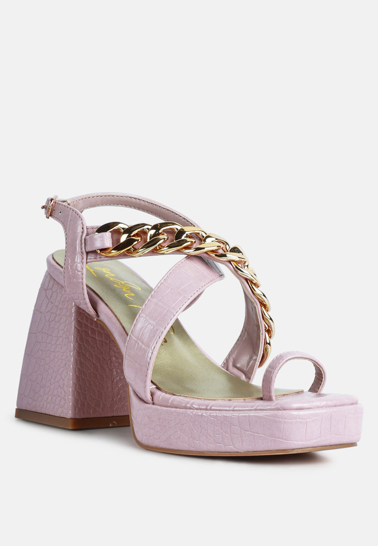 frecklin metal chain block heel sandals-1