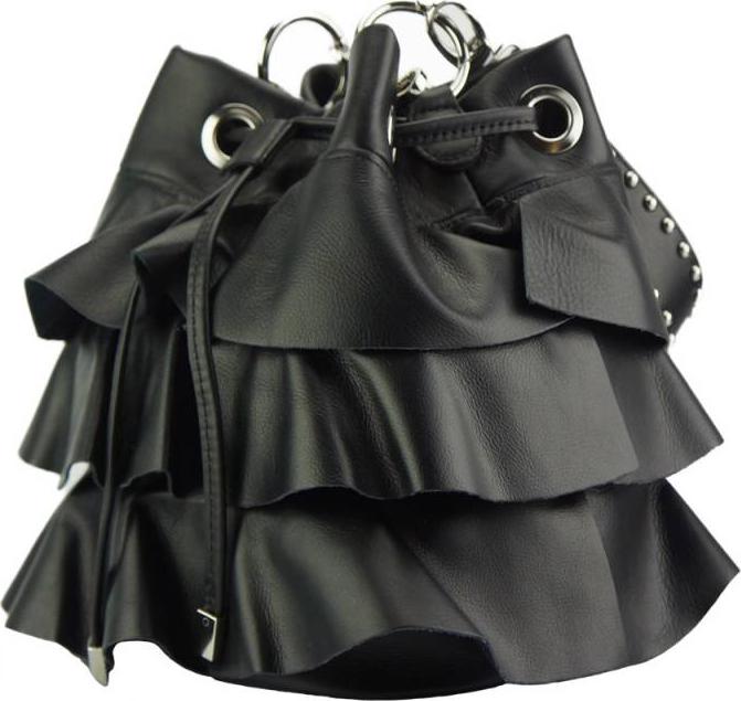 Ileana leather bucket bag - Scarvesnthangs