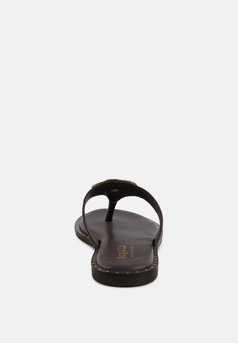 kathleen buckle embellished slip on thong sandals-11
