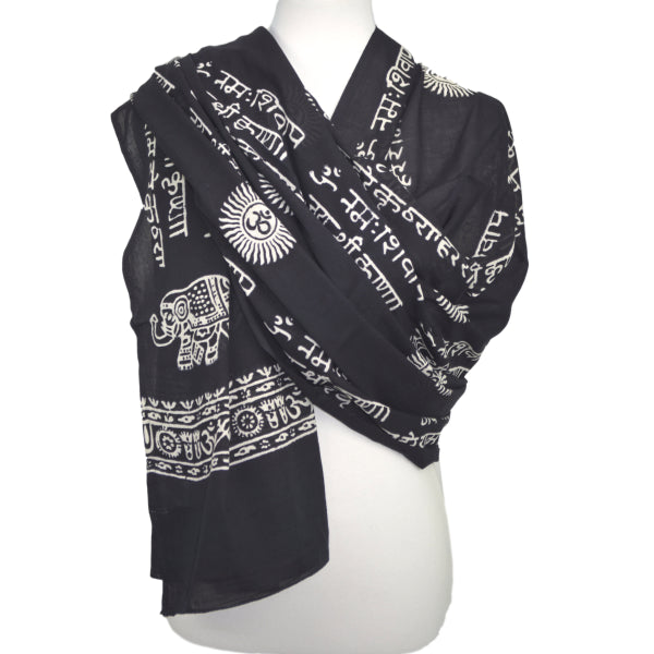 OMSutra Karma Mantra Yoga Prayer Shawl-1