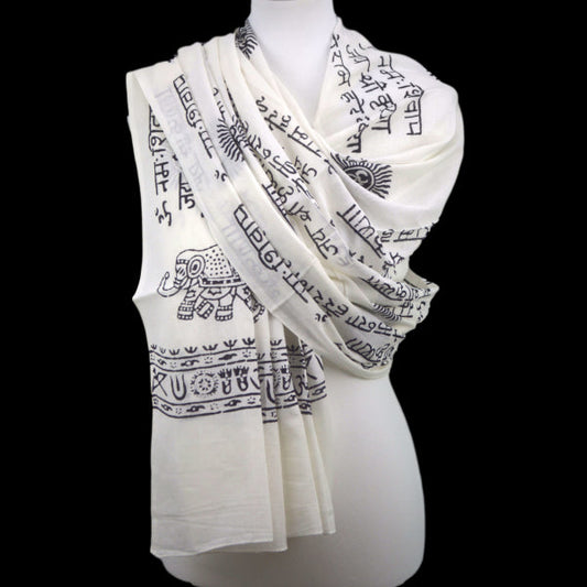 OMSutra Karma Mantra Yoga Prayer Shawl-0