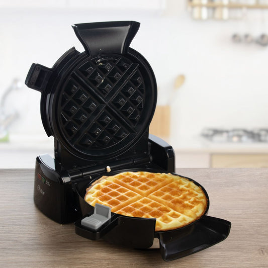 Oster Vertical Waffle Maker w/ Mess-Free Pouring Funnel and Scoop - Scarvesnthangs