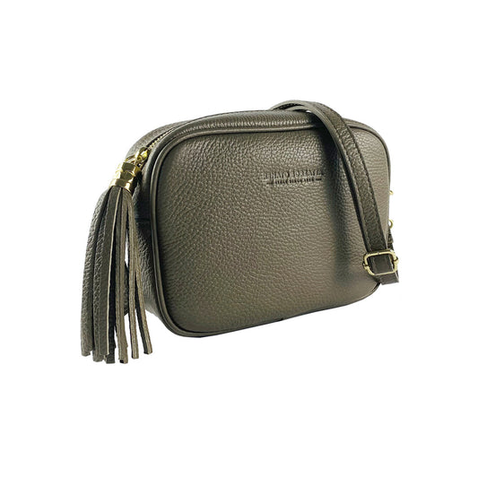 RB1007AQ | Women's Shoulder Bag in Genuine Leather | 20 x 15 x 7 cm-0