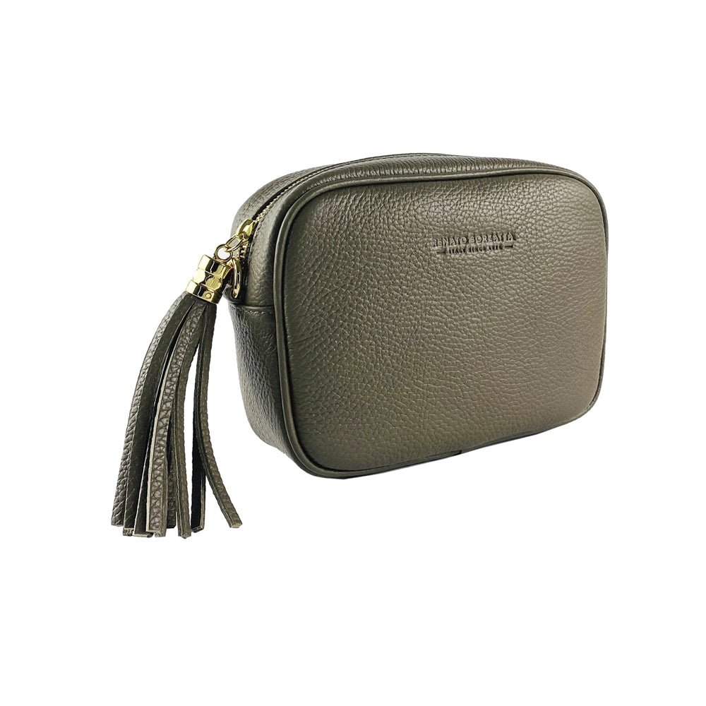 RB1007AQ | Women's Shoulder Bag in Genuine Leather | 20 x 15 x 7 cm-6