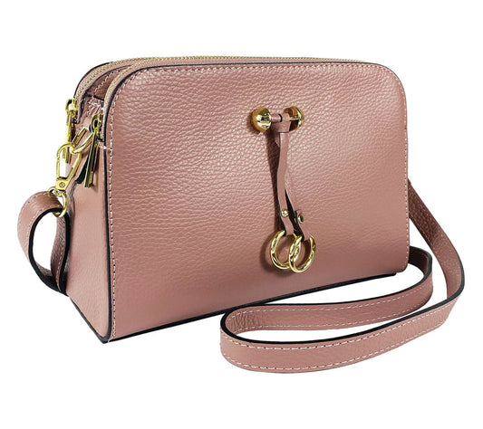 RB1011AZ | Women's Shoulder Bag in Genuine Leather | 25 x 17 x 10 cm-0