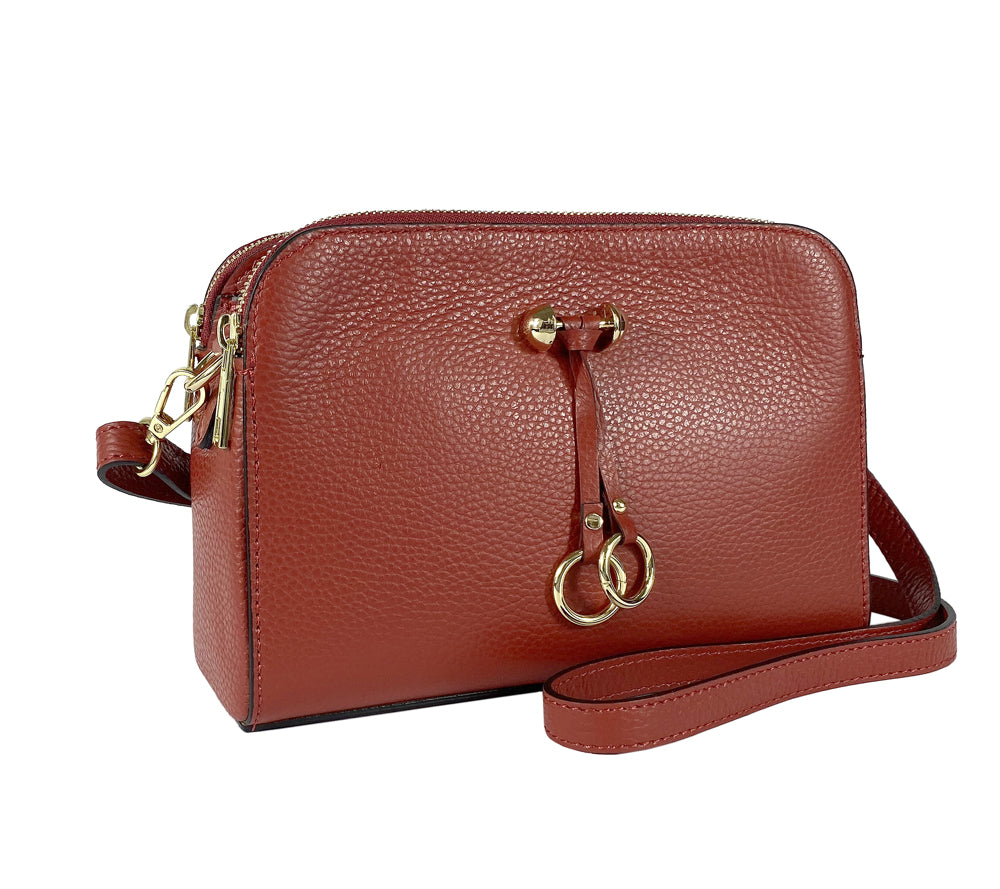 RB1011V | Women's Shoulder Bag in Genuine Leather | 25 x 17 x 10 cm-0