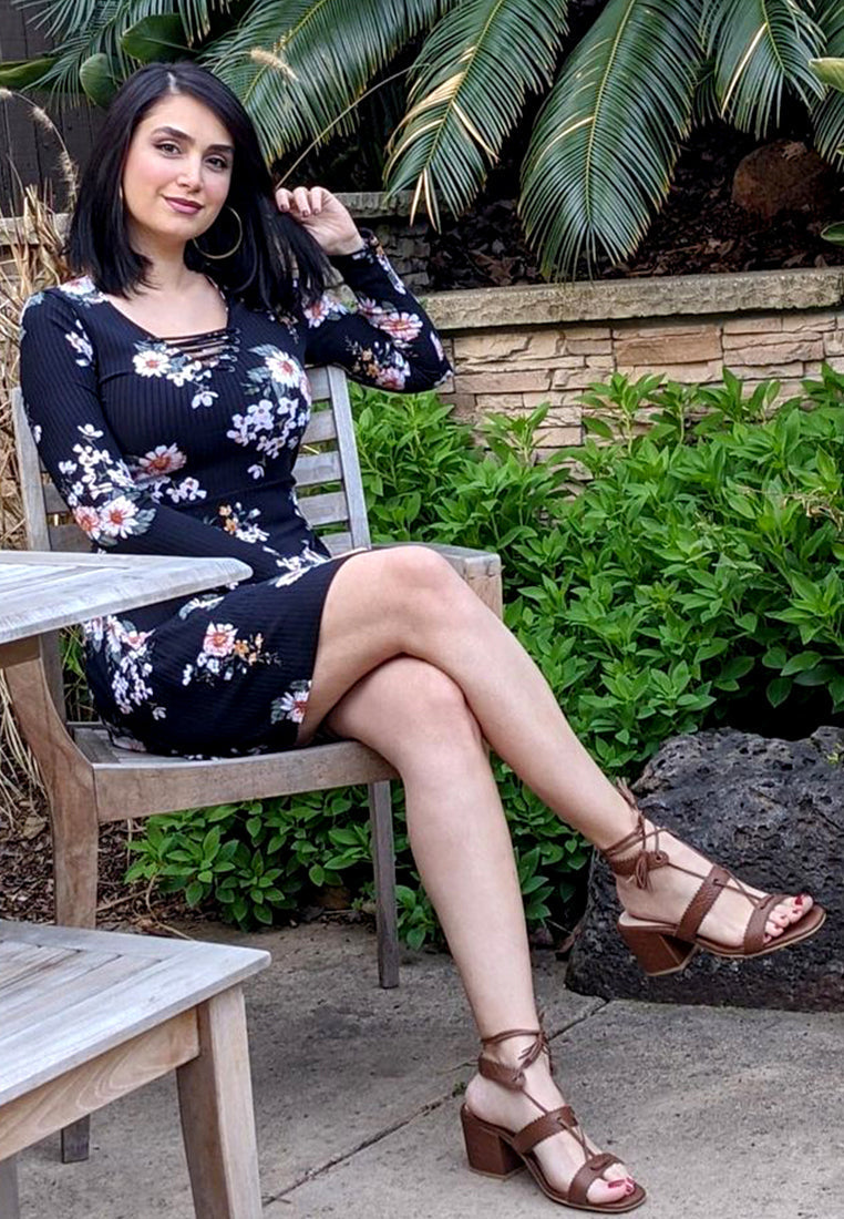 zena croc texture leather sandal-7