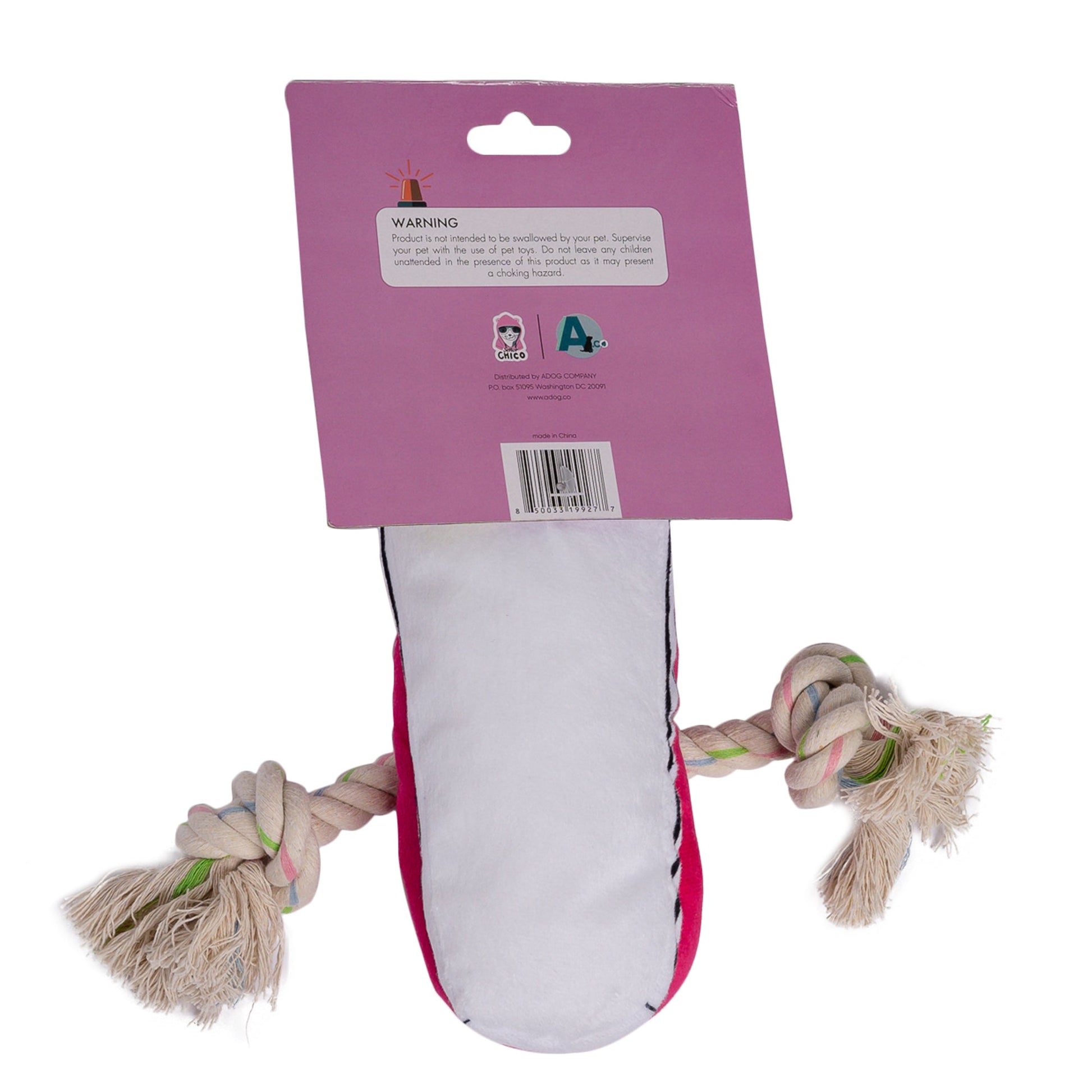 Squeaking Comfort Plush Sneaker Dog Toy - Pink-3