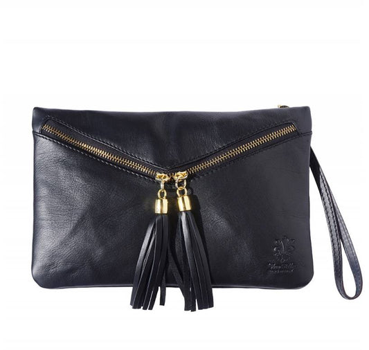 Rufina leather clutch - Scarvesnthangs