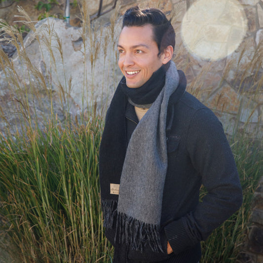 PURPOSEFUL SCARF | BLACK + GRANITE-0