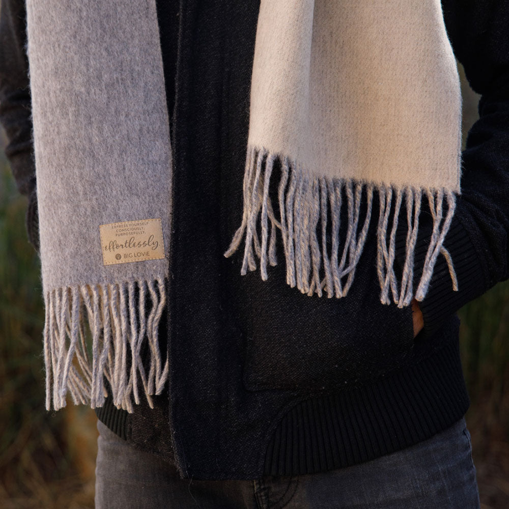 PURPOSEFUL SCARF | OATMEAL + STEEL-3