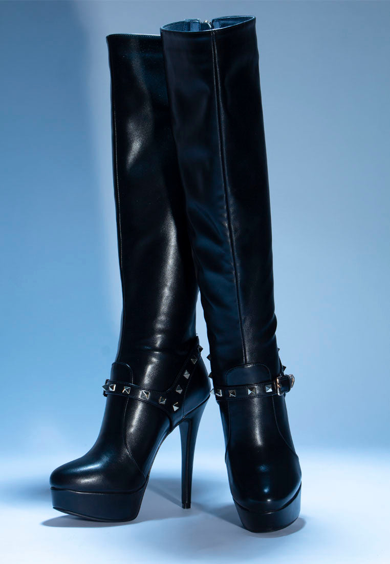 daphne stiletto heeled mid calf boots-6