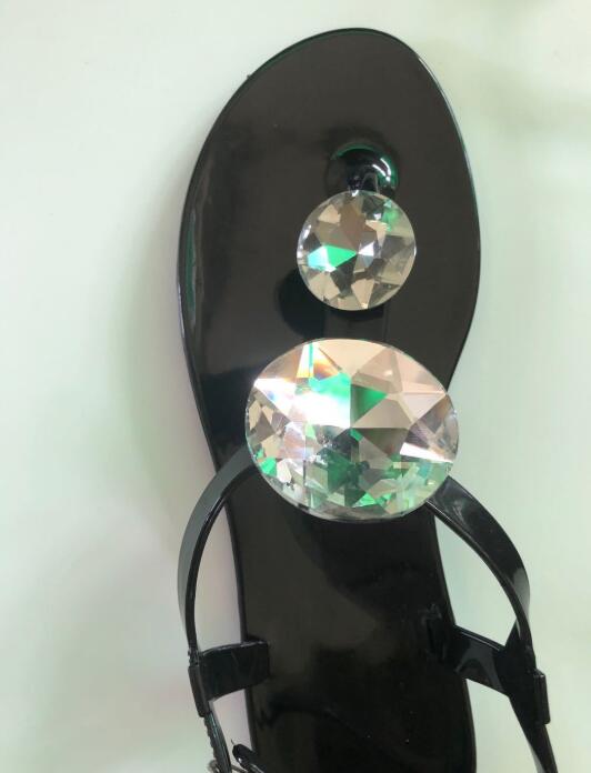 Rhinestone Diamond Jelly Sandals - Scarvesnthangs