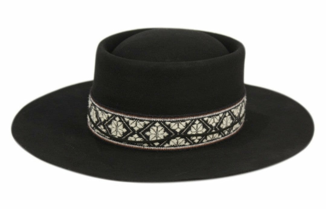 Morreton |Vintage Wool Felt Fedora w/ Band-0