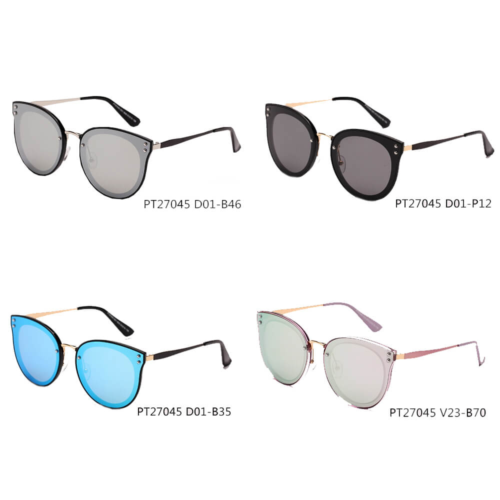 RIMINI | Women Round Cat Eye Fashion Sunglasses - Scarvesnthangs
