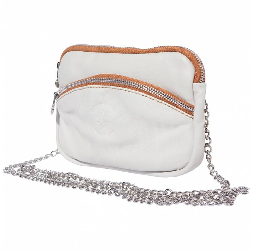 Small purse with silver chain strap - Scarvesnthangs