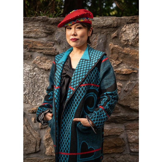 Basotho Unisex Blanket Coat - Blue | Made in South Africa - Scarvesnthangs