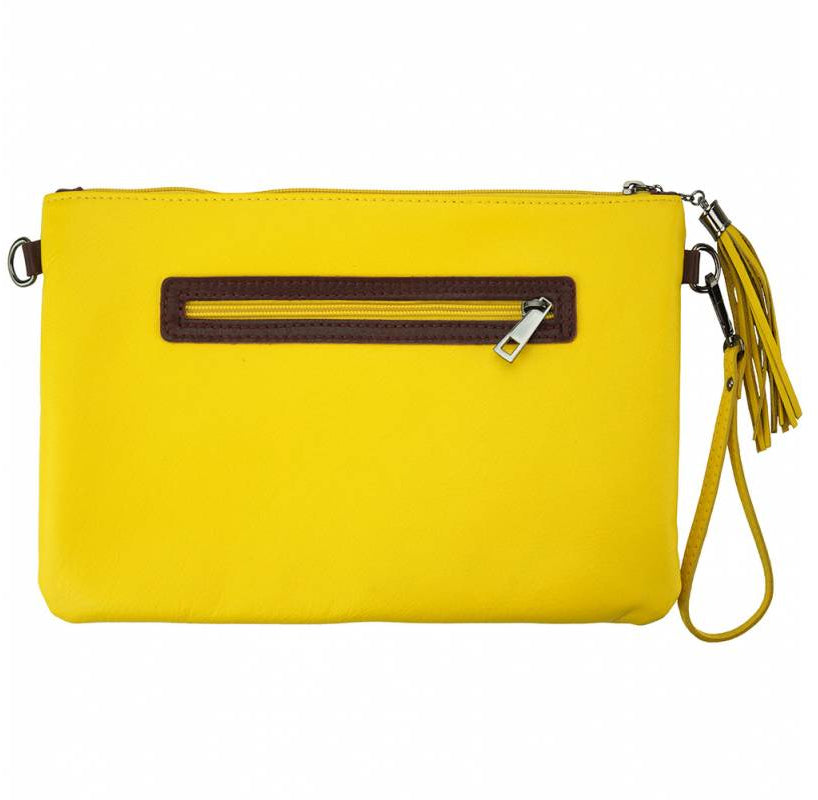Teodora Clutch in smooth calfskin leather - Scarvesnthangs