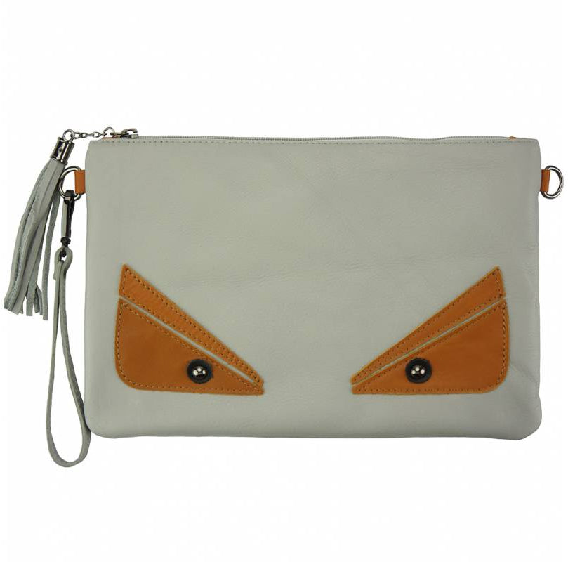 Teodora Clutch in smooth calfskin leather - Scarvesnthangs