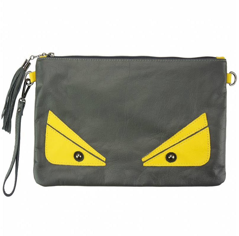 Teodora Clutch in smooth calfskin leather - Scarvesnthangs